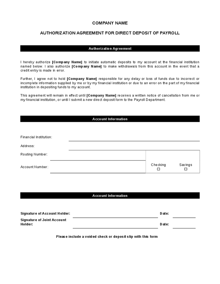 payroll direct deposit form template direct deposit form template payroll direct deposit form template direct deposit form template