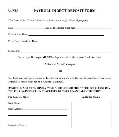 Direct Deposit Form Template 9+ Free PDF Documents Download Direct Deposit Form Template 9+ Free PDF Documents Download