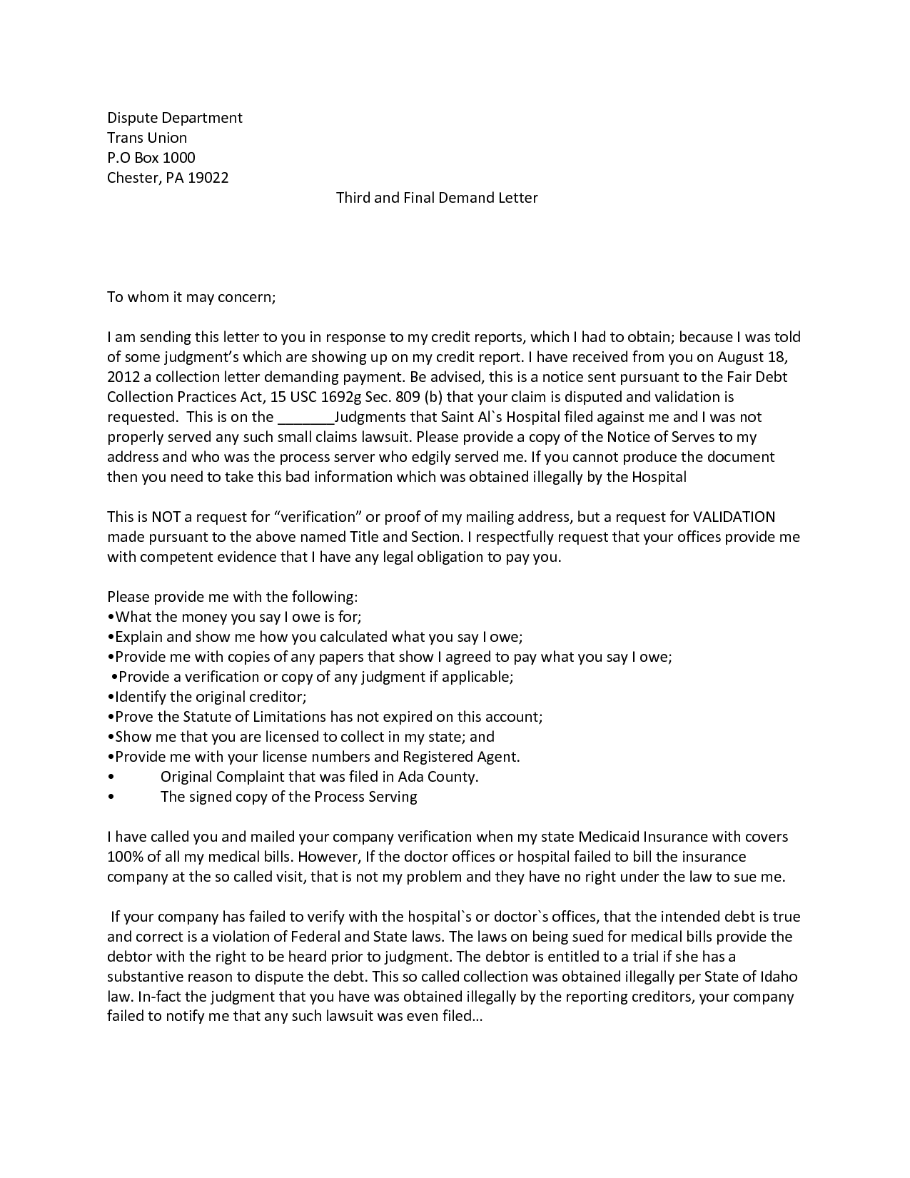 How To Write A Dispute Letter For A Bill Gallery Letter Format How To Write A Dispute Letter For A Bill Gallery Letter Format