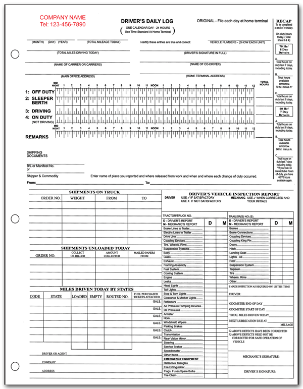 Rediform Driver's Daily Log Book 31 Sheets White Quickship.com Rediform Driver's Daily Log Book 31 Sheets White Quickship.com