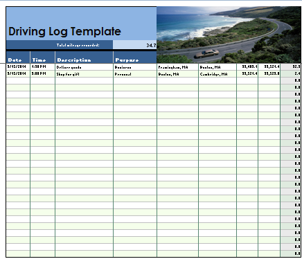 30 Printable Mileage Log Templates (Free) Template Lab 30 Printable Mileage Log Templates (Free) Template Lab