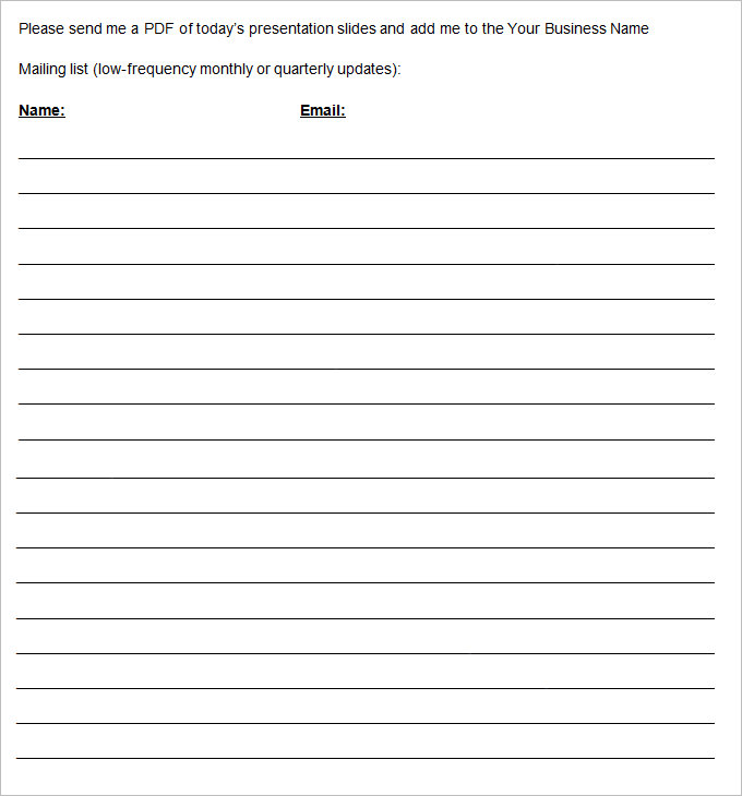 name and email sign up sheet template Boat.jeremyeaton.co name and email sign up sheet template Boat.jeremyeaton.co