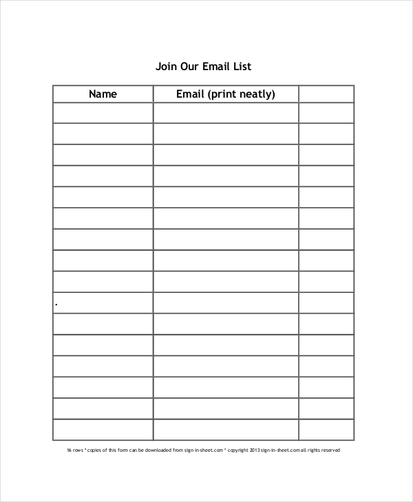 signup list template Boat.jeremyeaton.co signup list template Boat.jeremyeaton.co