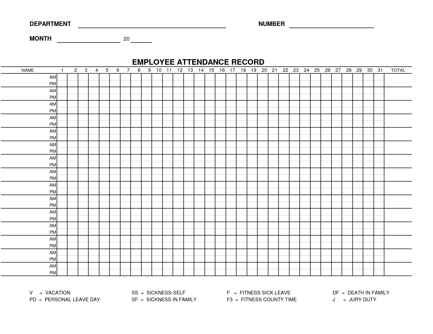 employee attendance record template Gecce.tackletarts.co employee attendance record template Gecce.tackletarts.co