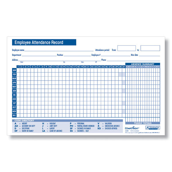 Stunning Employee Attendance Sheet Record with Blank Name and Stunning Employee Attendance Sheet Record with Blank Name and