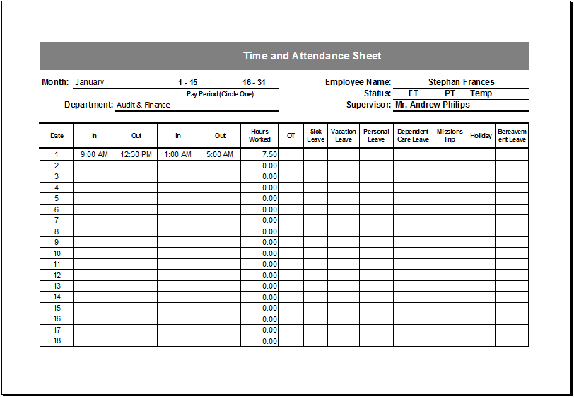 attendance sheet template excel for employee Gecce.tackletarts.co attendance sheet template excel for employee Gecce.tackletarts.co