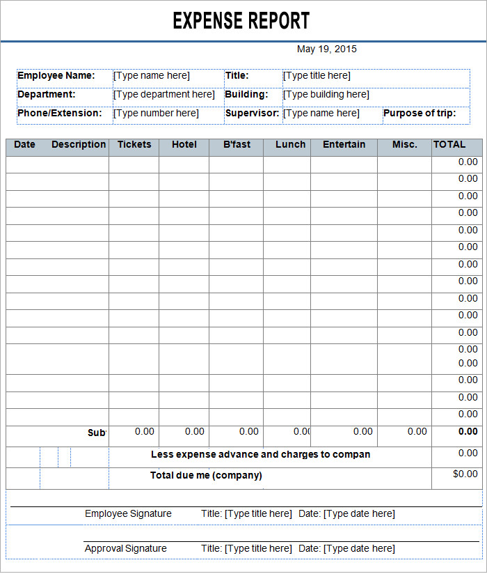 employee expense report template Boat.jeremyeaton.co employee expense report template Boat.jeremyeaton.co