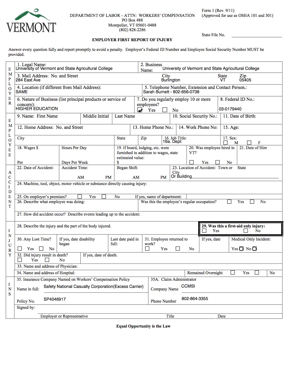 employee injury report form template sample incident report form 6 employee injury report form template sample incident report form 6