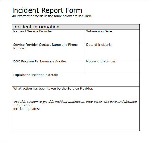 incident report form doc Kleo.beachfix.co incident report form doc Kleo.beachfix.co