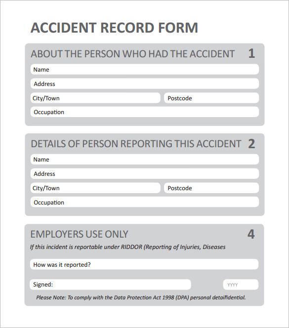 employee accident report form template free blank employee employee accident report form template free blank employee
