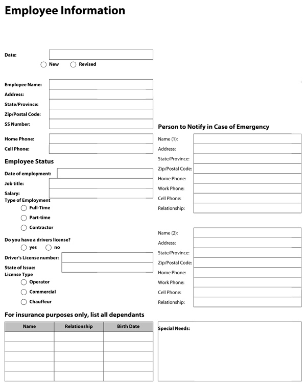 employee forms templates new employee information template employee forms templates new employee information template