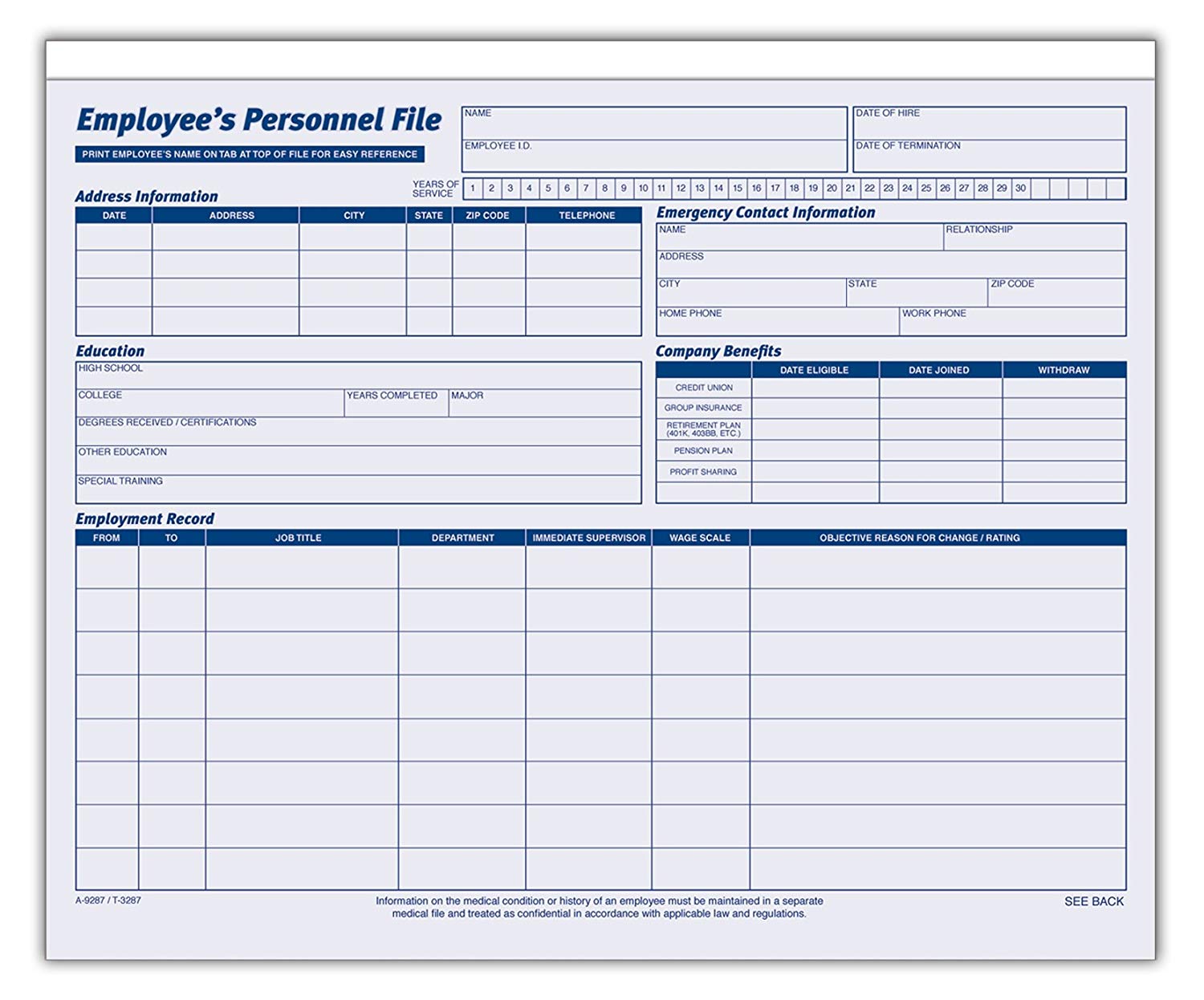 Amazon.: Adams Employees Personnel File Folder, Heavy Card Amazon.: Adams Employees Personnel File Folder, Heavy Card