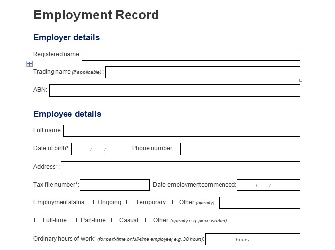 personnel record form template employee records forms personnel record form template employee records forms