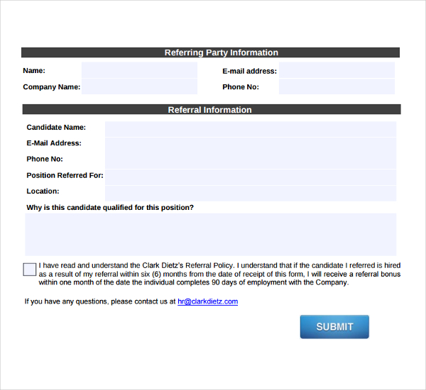 referral form templates employee referral form office templates referral form templates employee referral form office templates