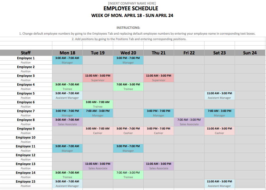 free employee schedule template work schedule template for free employee schedule template work schedule template for
