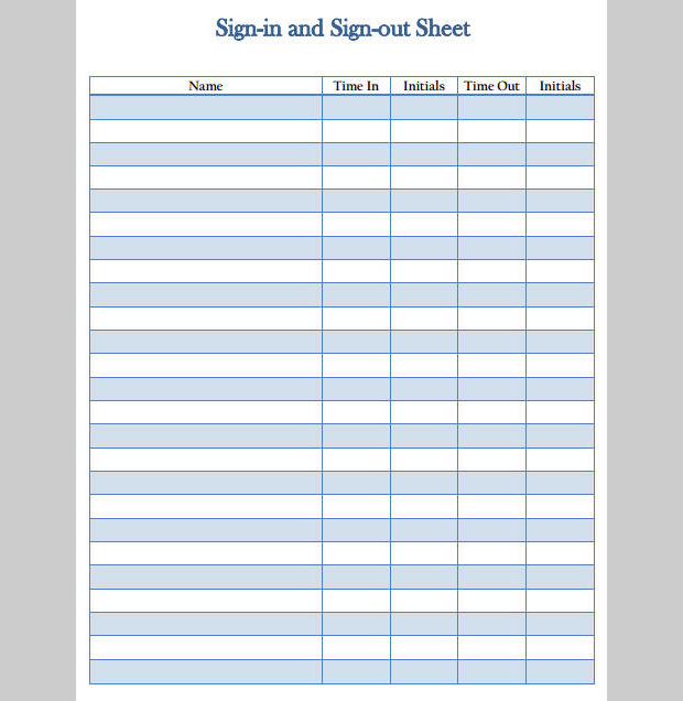 employee sign in sign out sheet Kleo.beachfix.co employee sign in sign out sheet Kleo.beachfix.co