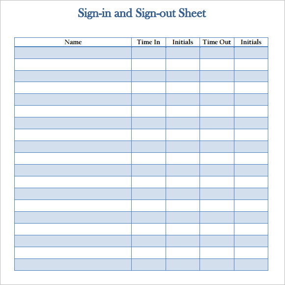 Employee Sign In Sheets 8+ Free Word, PDF, Excel Documents Employee Sign In Sheets 8+ Free Word, PDF, Excel Documents