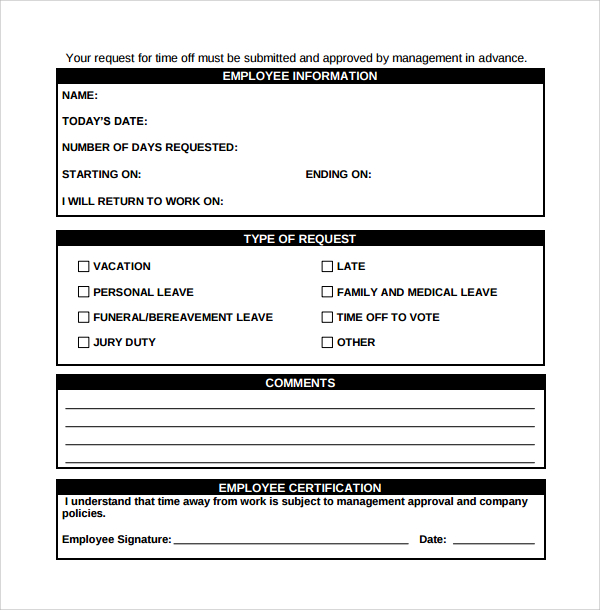 vacation request form templates employee vacation request form for vacation request form templates employee vacation request form for