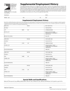 Employee History Fill Online, Printable, Fillable, Blank | PDFfiller Employee History Fill Online, Printable, Fillable, Blank | PDFfiller