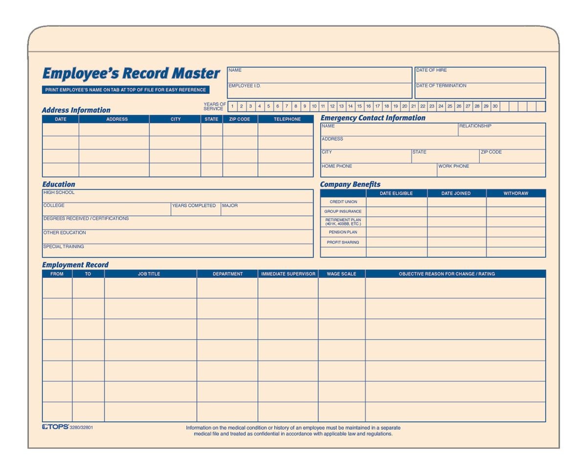 Employee Record Templates 26+ Free Word, PDF Documents Download Employee Record Templates 26+ Free Word, PDF Documents Download