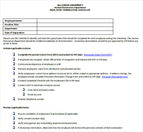 Company Termination Letter Sample | Letters – Free Employee Form Company Termination Letter Sample | Letters – Free Employee Form