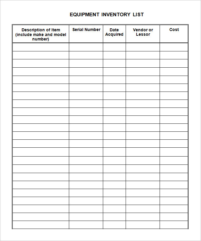 equipment inventory forms templates equipment inventory template equipment inventory forms templates equipment inventory template