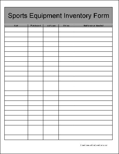 equipment inventory template equipment inventory template