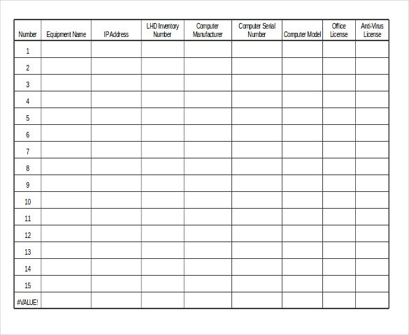 equipment inventory forms templates equipment inventory template equipment inventory forms templates equipment inventory template