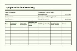 equipment maintenance log template excel Tier.brianhenry.co equipment maintenance log template excel Tier.brianhenry.co