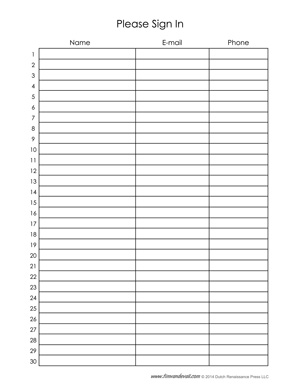 Event Sign In Sheet Template 16+ Free Word, PDF Documents Event Sign In Sheet Template 16+ Free Word, PDF Documents