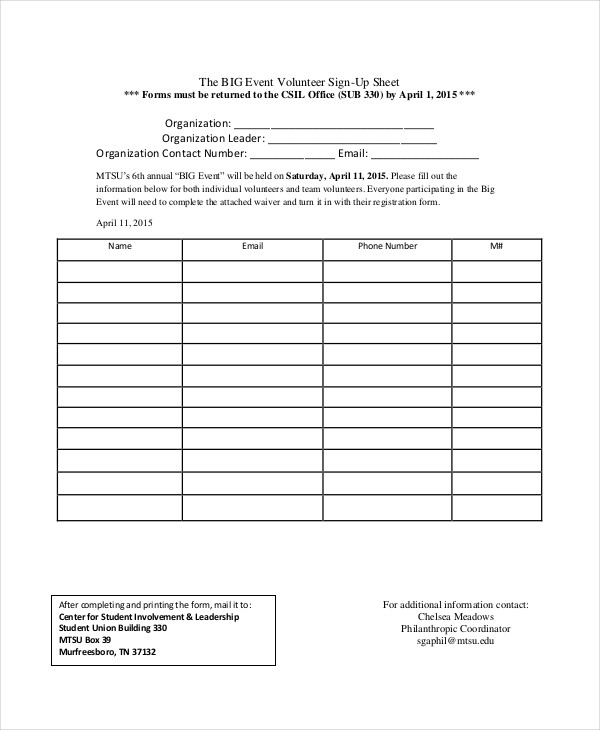 Event Sign In Sheet Template 16+ Free Word, PDF Documents Event Sign In Sheet Template 16+ Free Word, PDF Documents