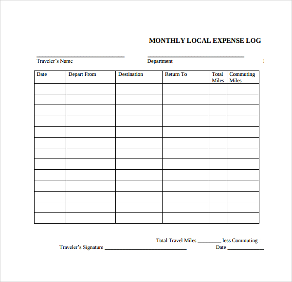 expenses log template Kleo.beachfix.co expenses log template Kleo.beachfix.co