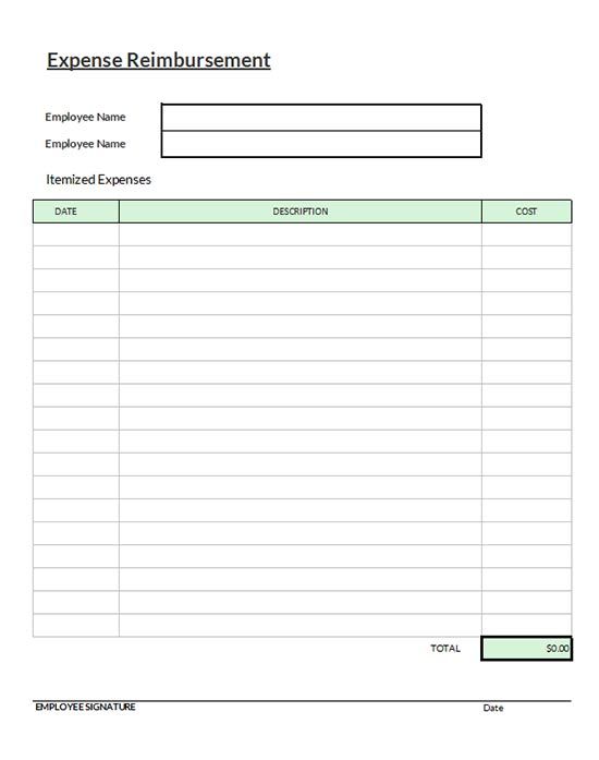 employee expense reimbursement form template Boat.jeremyeaton.co employee expense reimbursement form template Boat.jeremyeaton.co