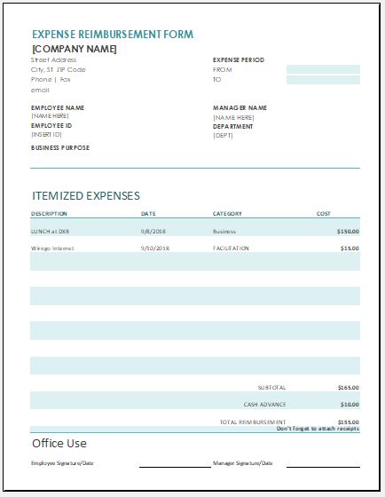 business expense reimbursement form template expense reimbursement business expense reimbursement form template expense reimbursement
