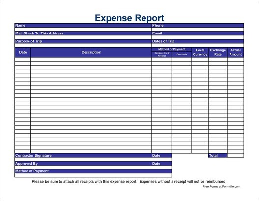 Free Expense Report Templates Smartsheet Free Expense Report Templates Smartsheet