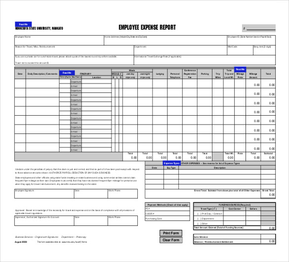 Free Excel Expense Report Template Free Excel Expense Report Template