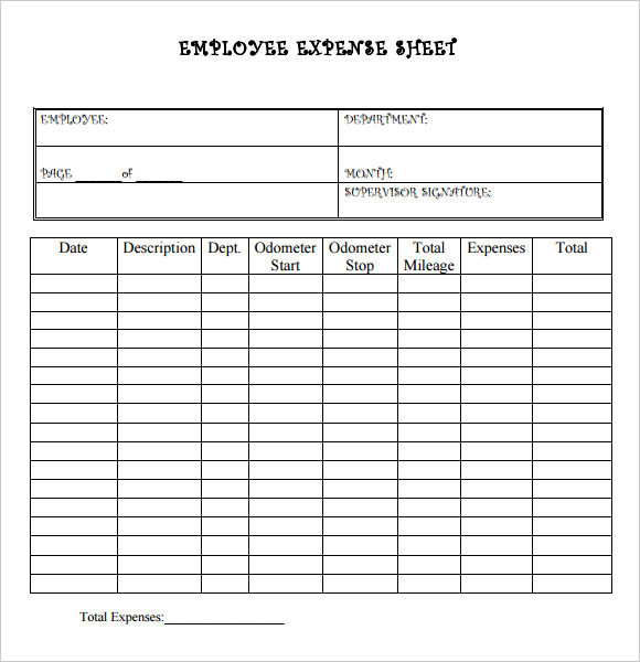 Free Expense Report Templates Smartsheet Free Expense Report Templates Smartsheet