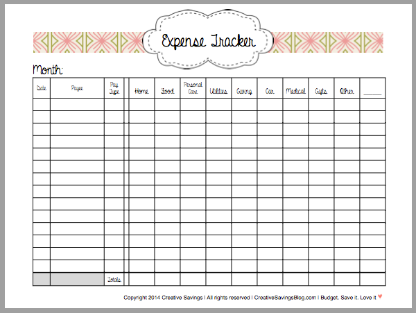 This Free Printable Expense Tracker Keeps Tabs on ALL Your This Free Printable Expense Tracker Keeps Tabs on ALL Your