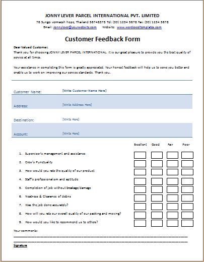 client contact form template excel feedback form template client contact form template excel feedback form template