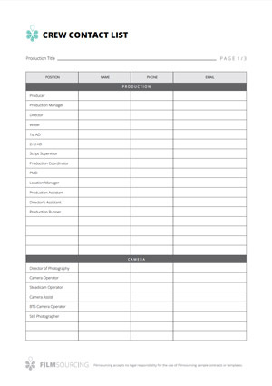 Every Filmmaking Form You'll Ever Need in 99 Free Templates Every Filmmaking Form You'll Ever Need in 99 Free Templates