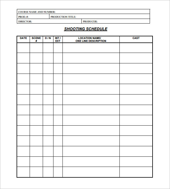 Daily Film Production Report Template Daily Film Production Report Template