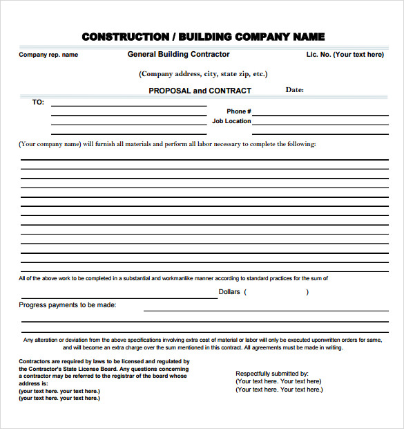 contract proposal template free Kleo.beachfix.co contract proposal template free Kleo.beachfix.co