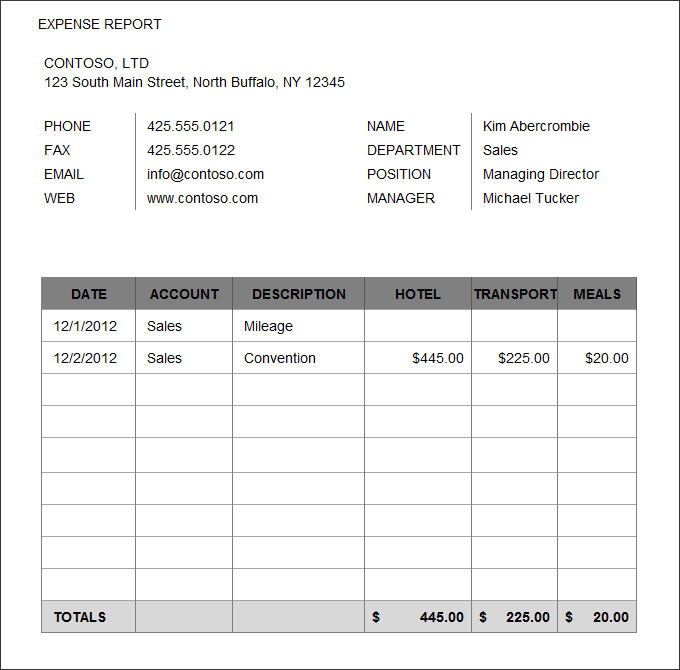 free expense report template 27 expense report template free word free expense report template 27 expense report template free word