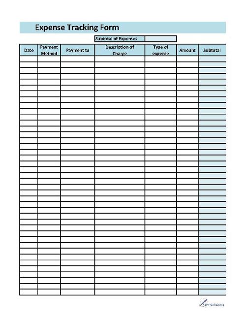 Expense Printable Forms, Worksheets | charts | Pinterest | Free Expense Printable Forms, Worksheets | charts | Pinterest | Free
