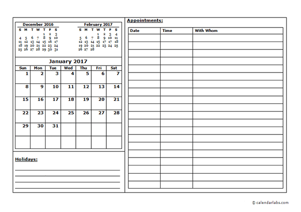 2017 Blank Schedule Template Free Printable Templates 2017 Blank Schedule Template Free Printable Templates