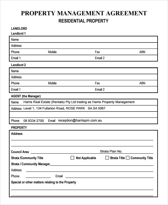 property management agreement template free property management property management agreement template free property management
