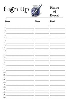 free signup sheets April.onthemarch.co free signup sheets April.onthemarch.co