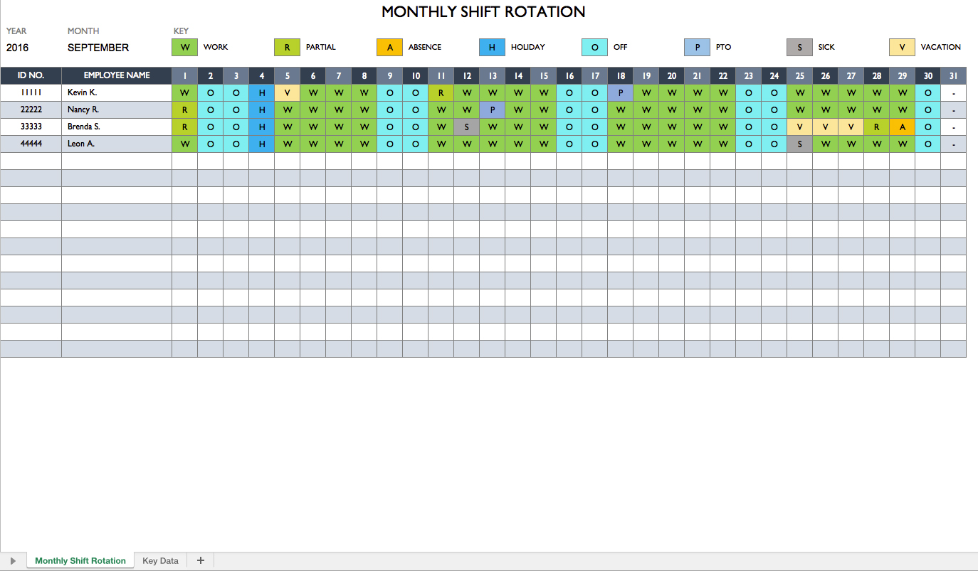 Free Work Schedule Templates for Word and Excel Free Work Schedule Templates for Word and Excel
