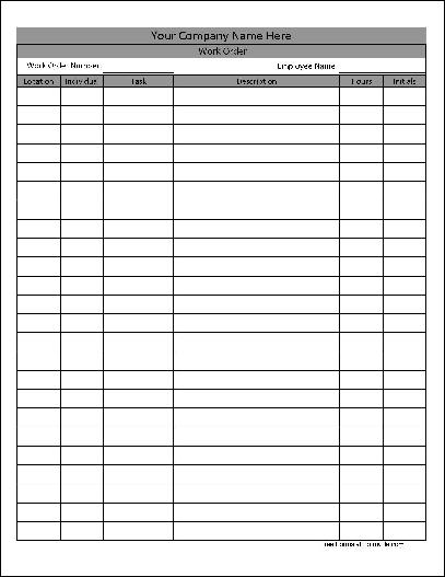 work order request form template work request templates work order request form template work request templates