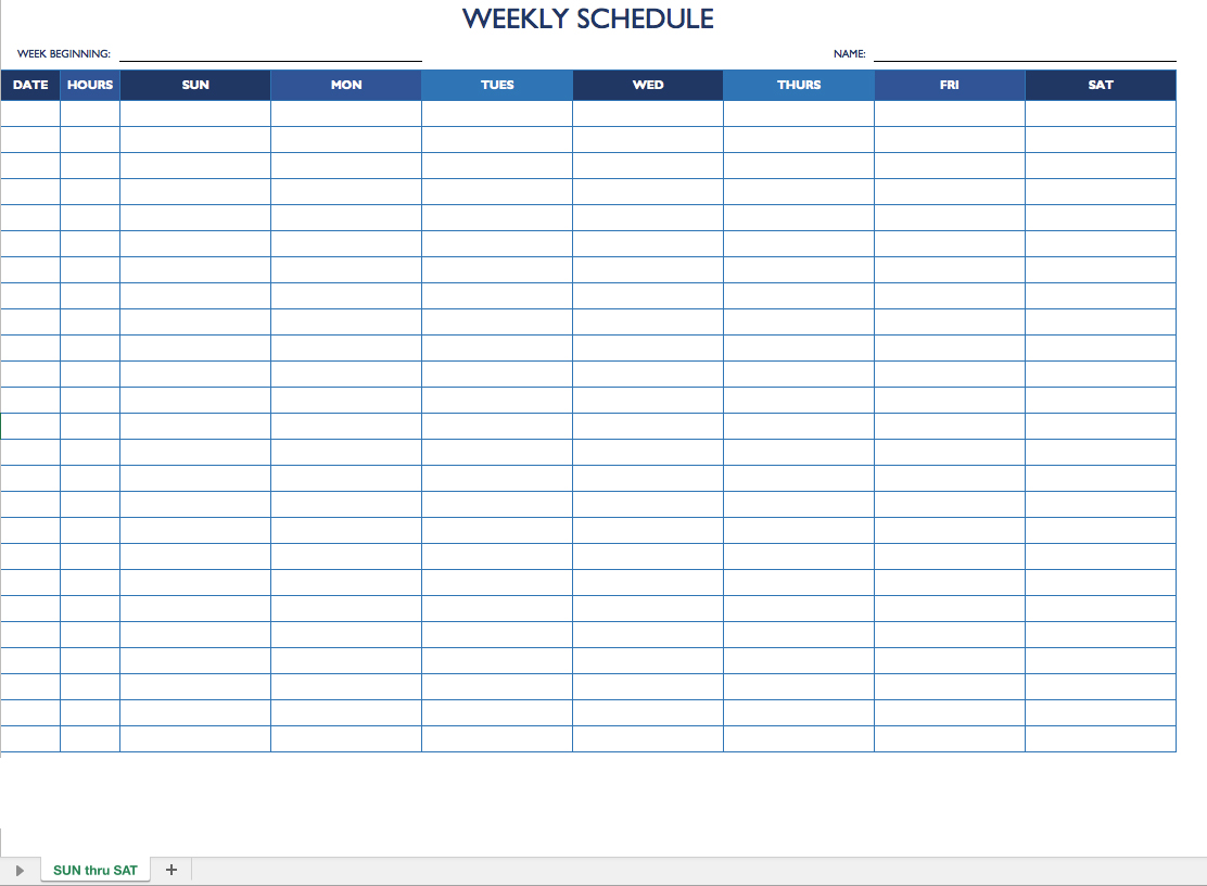 Free Printable Work Schedules | Weekly Employee Work Schedule Free Printable Work Schedules | Weekly Employee Work Schedule
